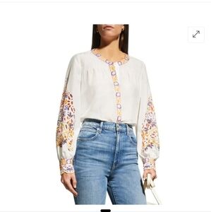 Kobi HalperinAlena Embroidered Eyelet Blouse